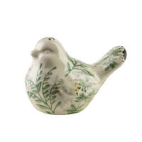 FIGURA ptáka, keramika - zelená barva, keramika (10/10/14cm) - Mondex