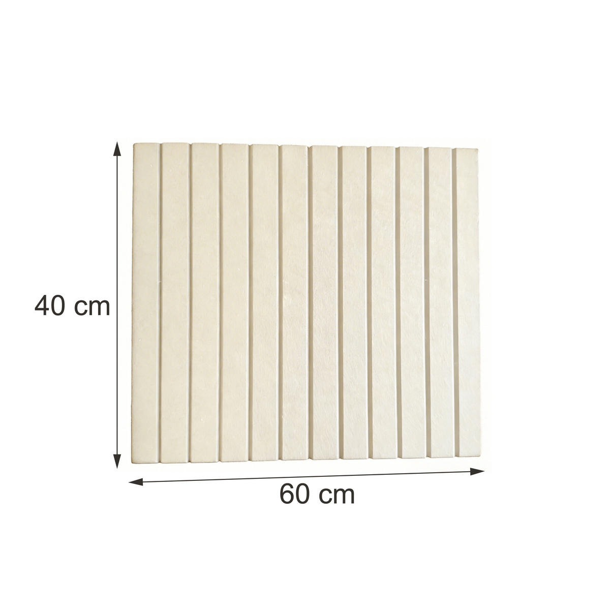 ANSLAGSTAVLA beige filt självhäftande 2-pack 60x40 cm - Beige, Textil (60/0.9/40cm) - Relaxdays