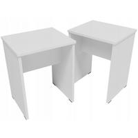 TABORET CR3-STERN Weiß 35/30/45,3 cm 2er-Set - Weiß, Holzwerkstoff (35/45.3/30cm)