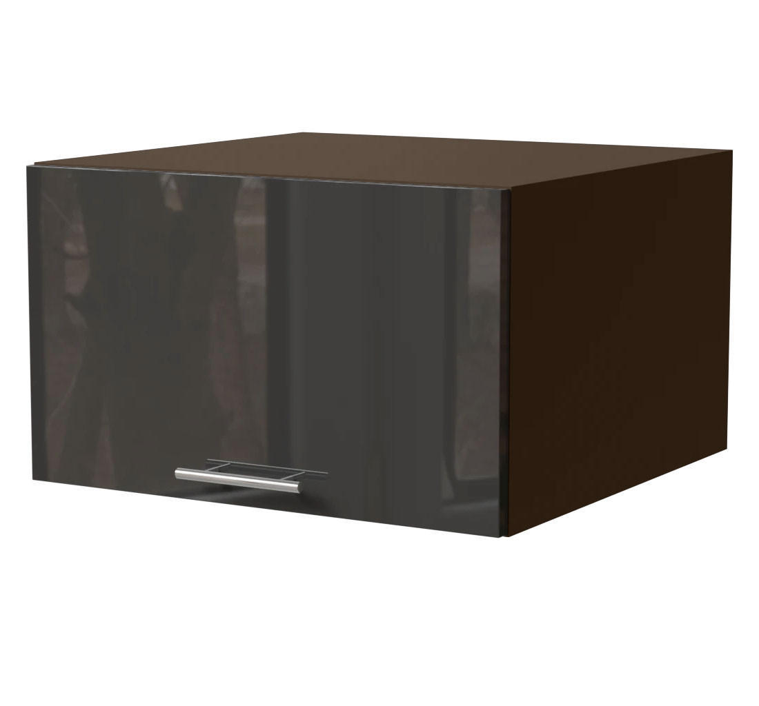 Feldmann-Wohnen Aufsatzschrank Graphit, Dunkelgrau 60x36x59 cm