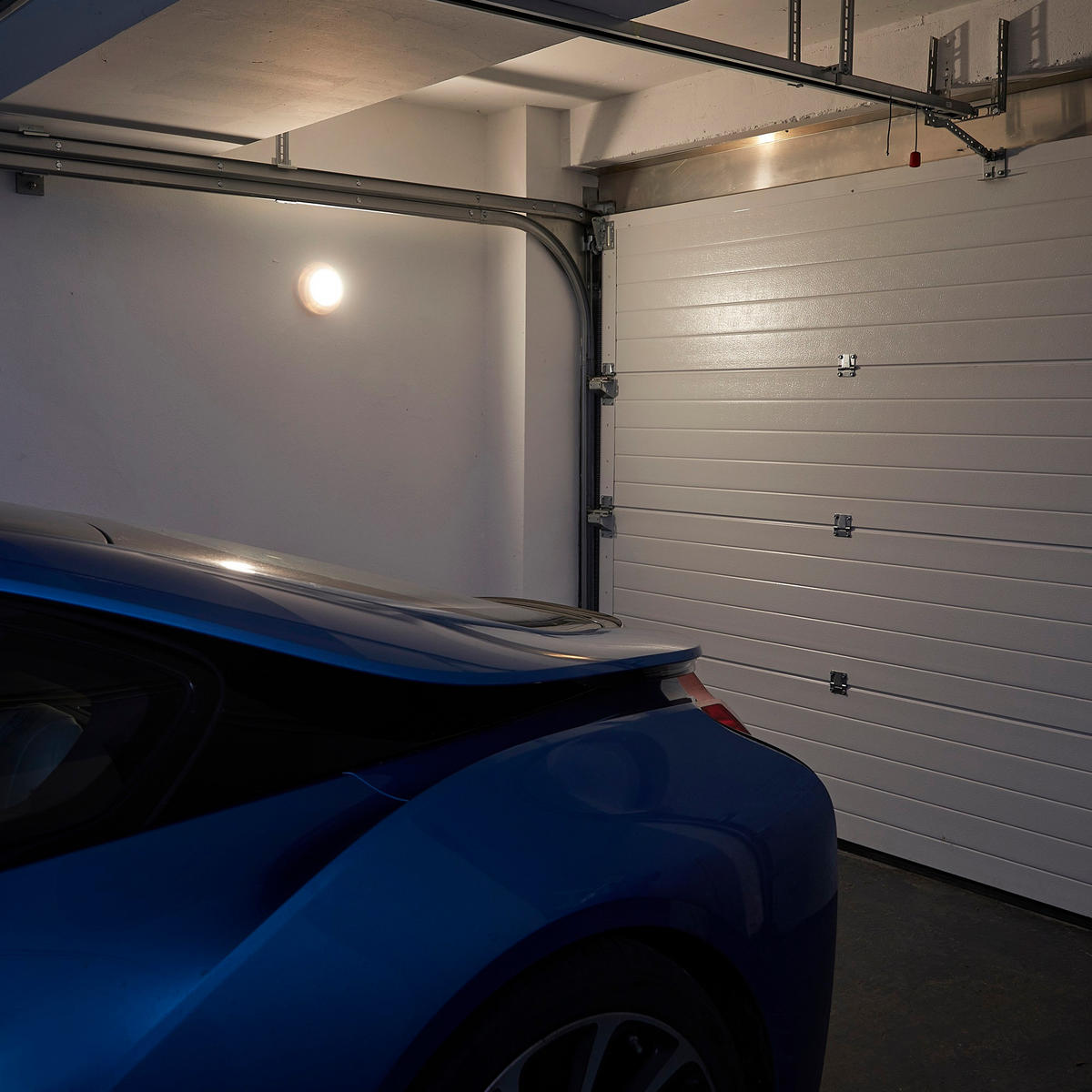 LED-SENSORLEUCHTE - warmweiß mit Bewegungsmelder und Dämmerungssensor für Wand- und Deckenmontage - Weiß, Kunststoff (19/19/5.5cm) - Northpoint