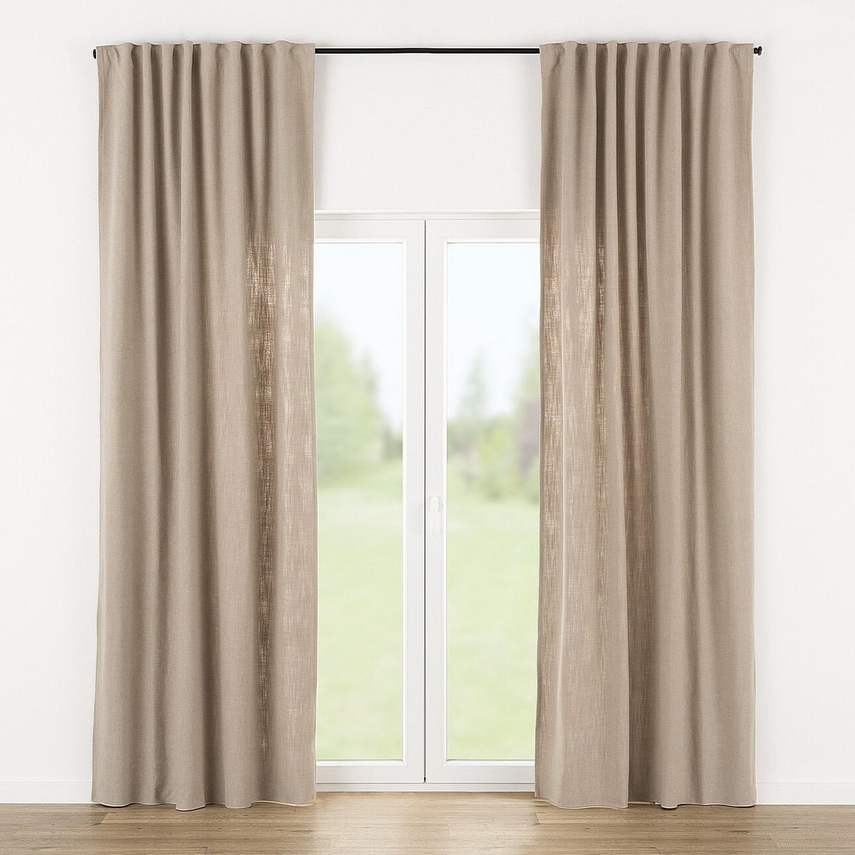 FERTIGVORHANG 140x280cm beige - Beige, Textil (140/280cm) - Dekoria