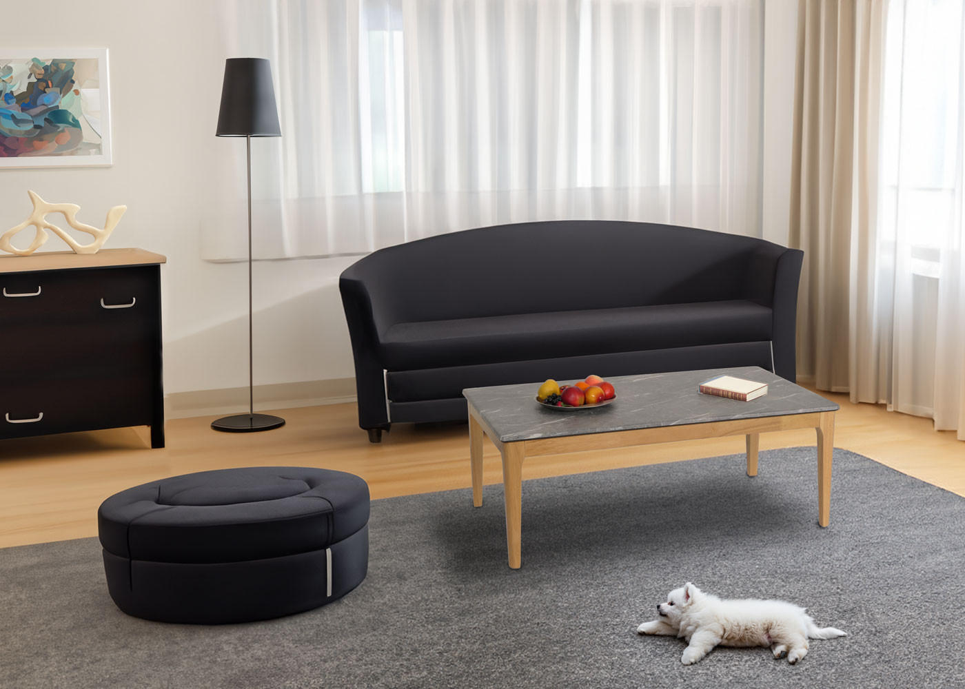COUCHTISCH rechteck Grau - Grau, Holz (70/120/46cm) - MCW