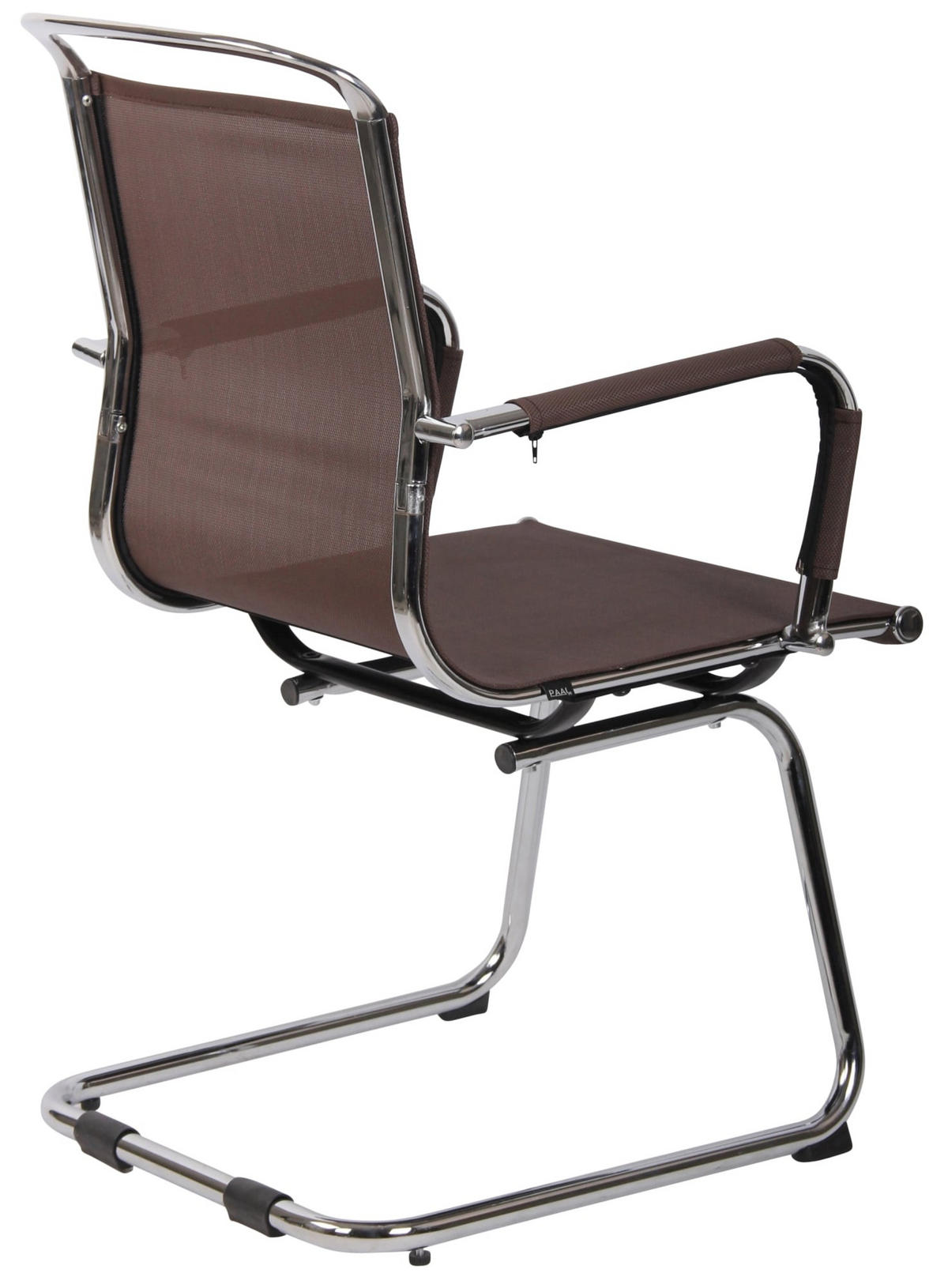 SCHWINGSTUHL Netzstoff braun - Chromfarben/Braun, Textil/Metall (58/94/48cm) - CLP