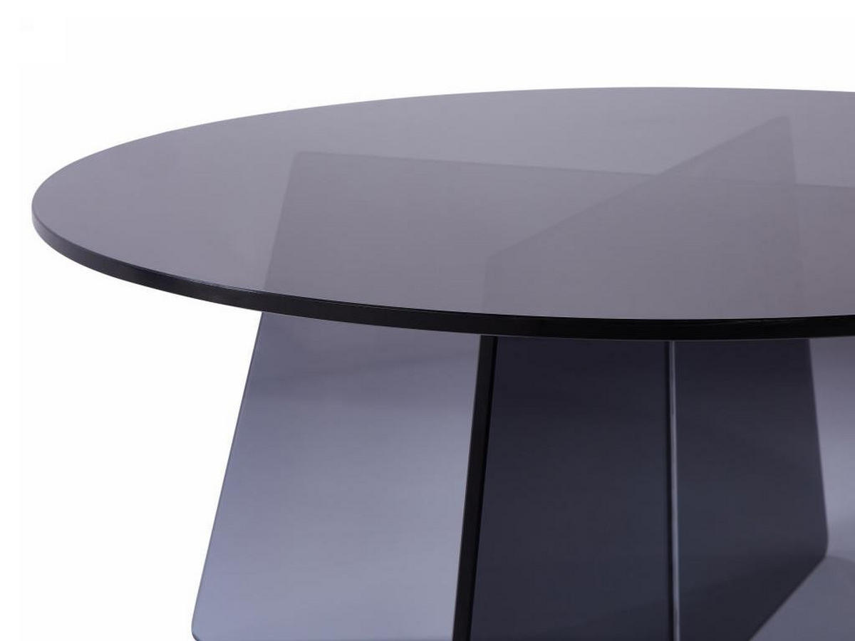 COUCHTISCH - Sicherheitsglas - Anthrazit - SELVORA - Transparent, Glas (90/90/40cm) - Vente-Unique