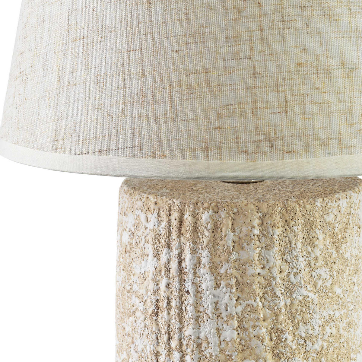 TISCHLAMPE Leti Beige 12/22.5/36 cm Keramik - Beige, Keramik (12/22/36cm) - Mondex