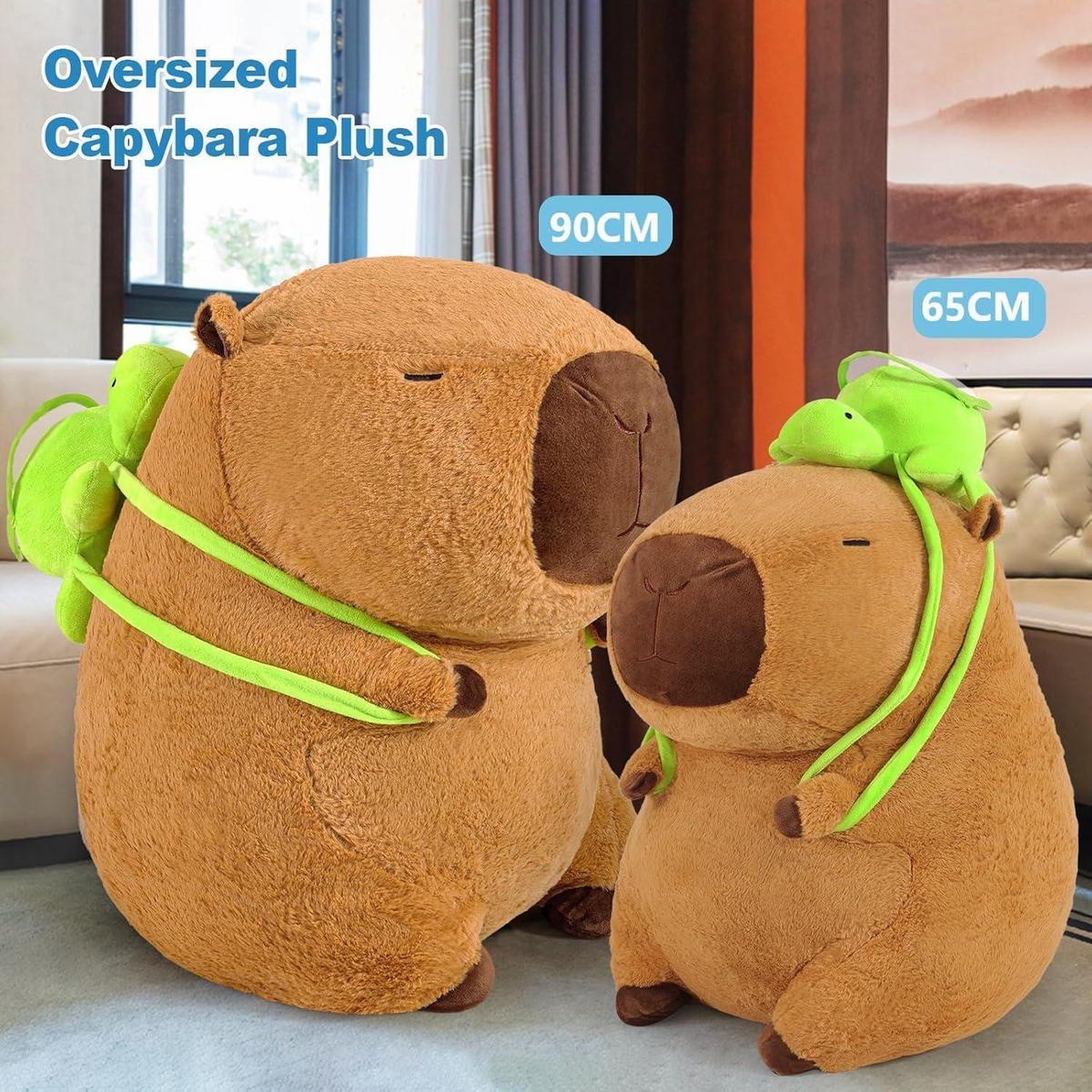 STOFFTIER Capybara 90 cm - Braun, Textil (60/90cm)