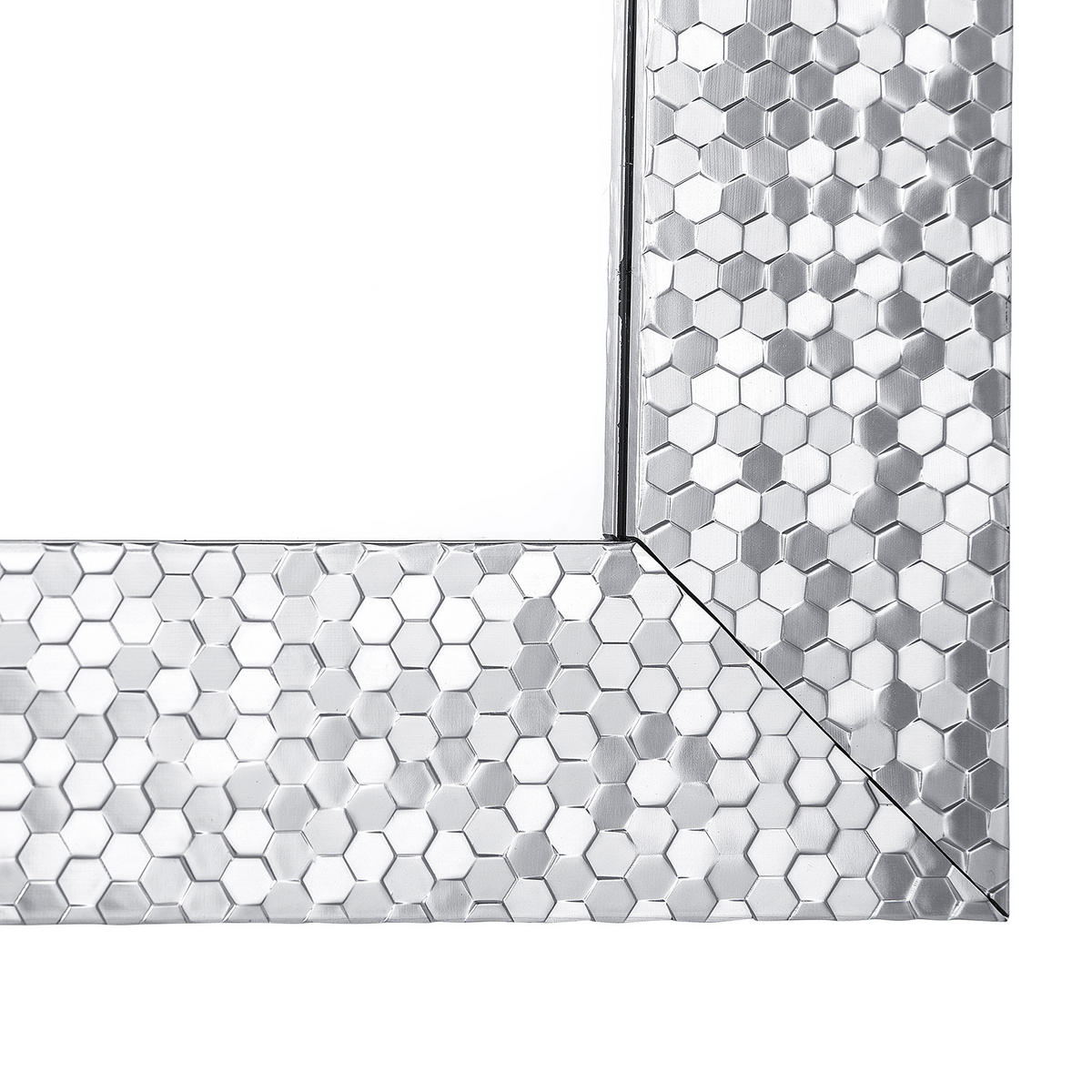 WANDSPIEGEL silber rechteckig 50 /130 cm Marans - Silberfarben, Kunststoff (50/130/2cm) - Beliani