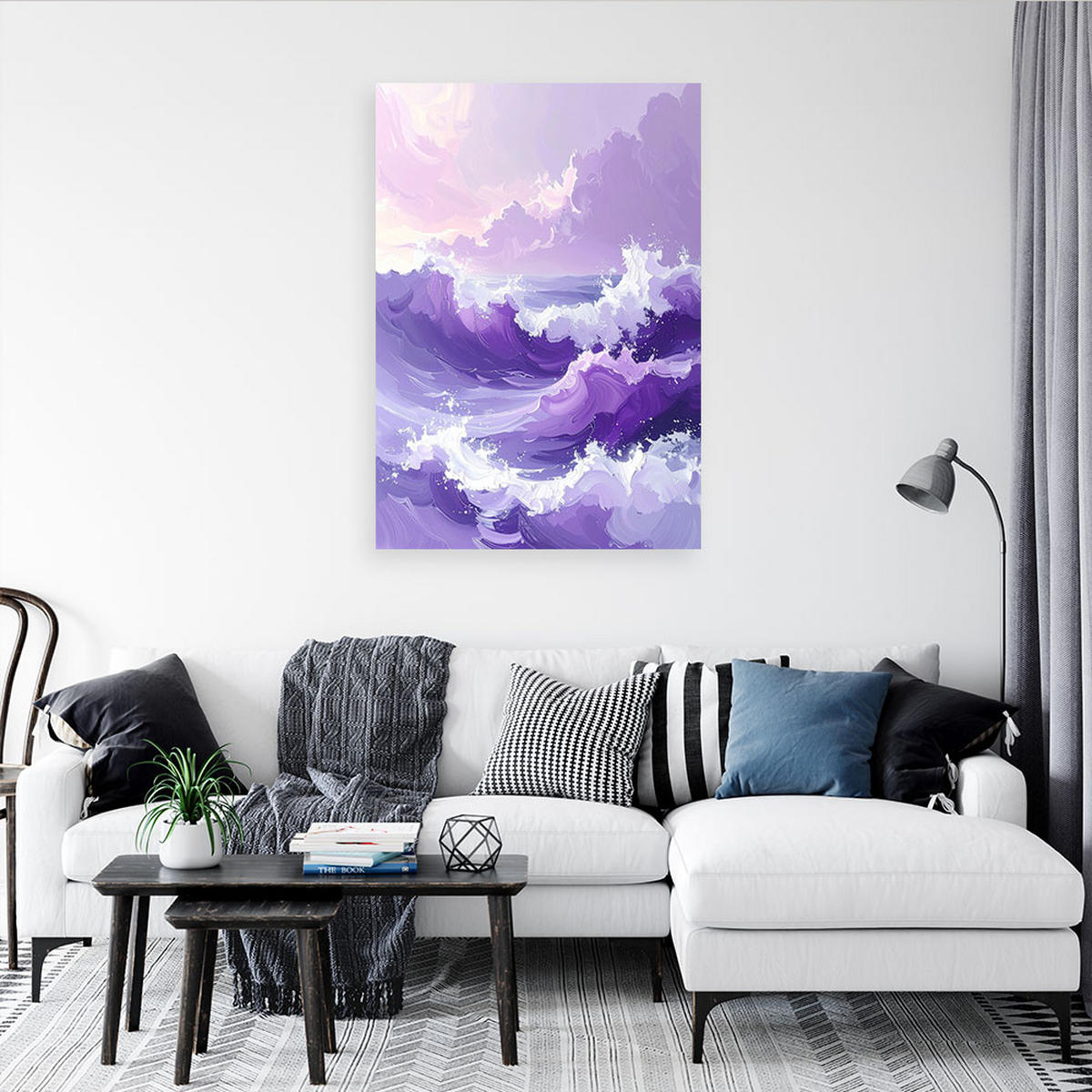 LEINWANDBILD Natur und Botanik 40x60cm - Lila, Textil (40/60cm) - Feeby