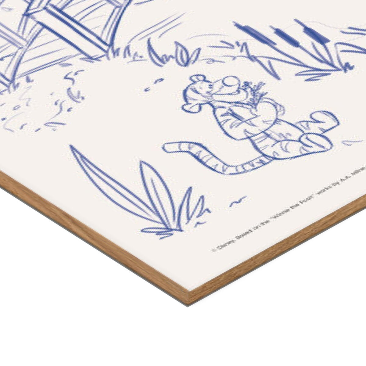 POSTER mit Rahmen Disney - Disney - Hundred Acre Peaceful Day - Eichefarben/Beige, Holz/Papier (50/70cm) - Poster&Frame