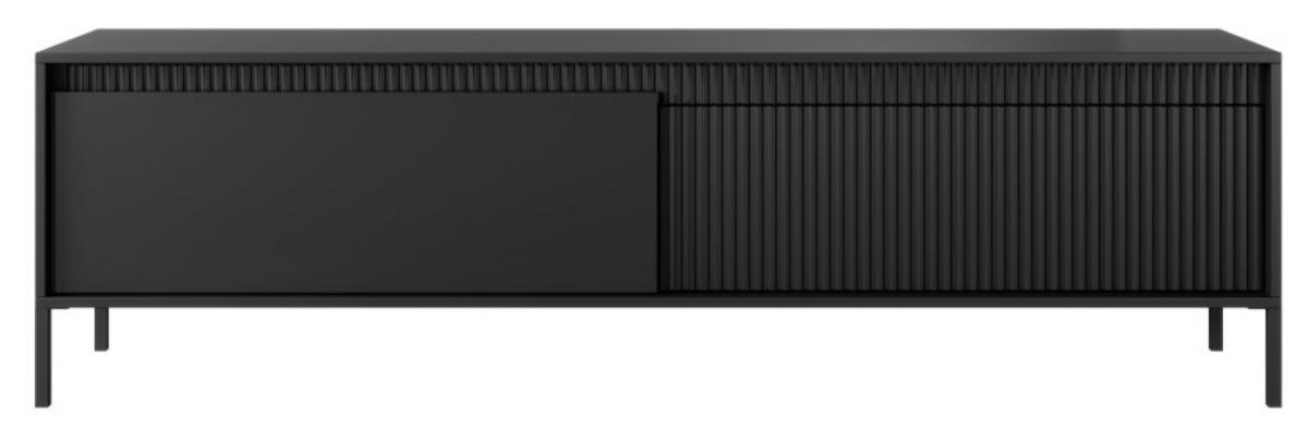 TV-SCHRANK Schwarz ENSO Auf Metallfüßen - Schwarz, Holzwerkstoff (187.1/53.4/39.5cm) - Sepro Meble