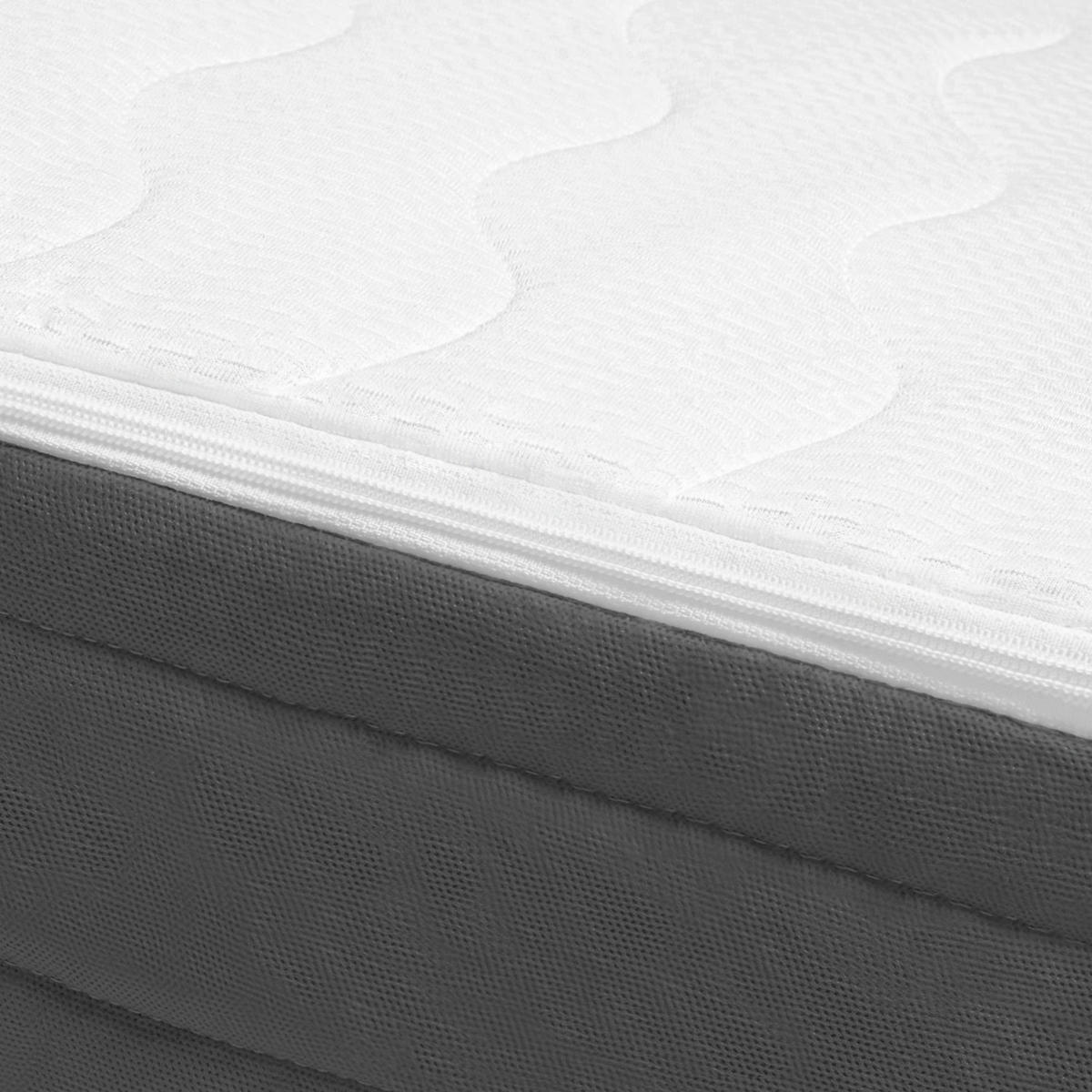 KALTSCHAUMMATRATZE 140x200 cm H2&H3 Wendematratze Höhe 17 cm - Weiß, Textil (140/200cm) - Mister Sandman