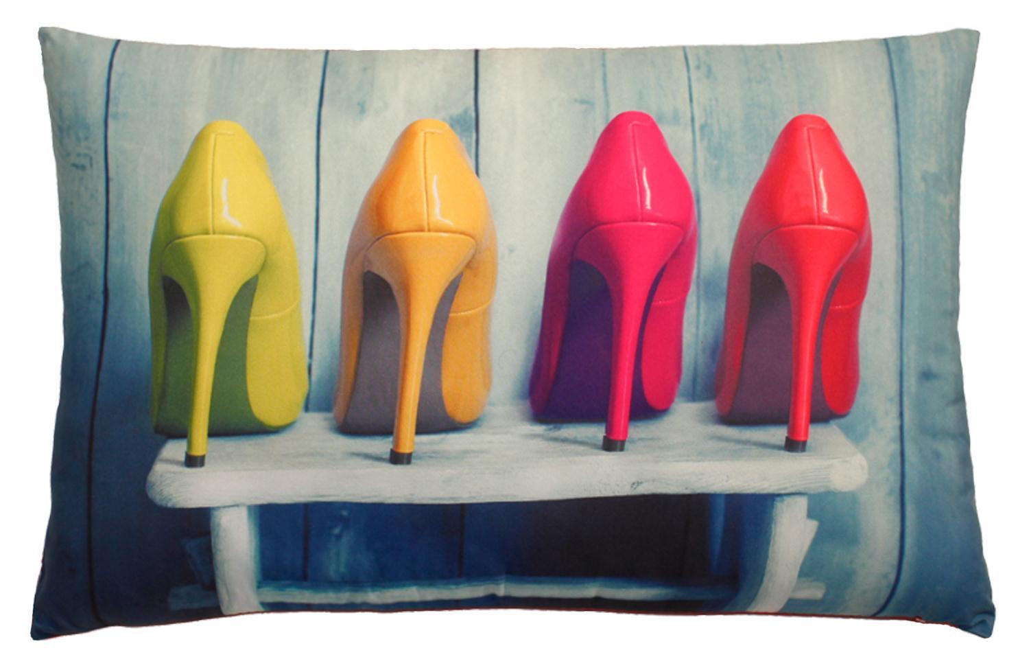 KISSENBEZUG Fotodruck 40x60 cm Schuhe - Multicolor, Textil (40/60cm) - TiborTex