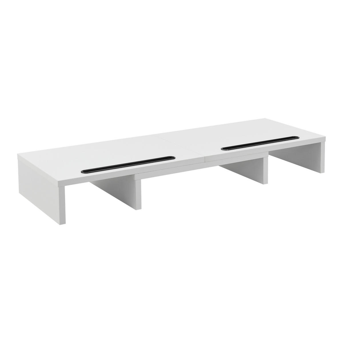MONITORSTÄNDER Vilppula - Weiß, Holzwerkstoff (27/79/10.5cm) - [en.casa]