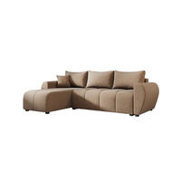 ECKSOFA MOLISA L Itaka 48 Rechts mit Schlaffunktion - Braun, Textil (245/145cm) - Bedante