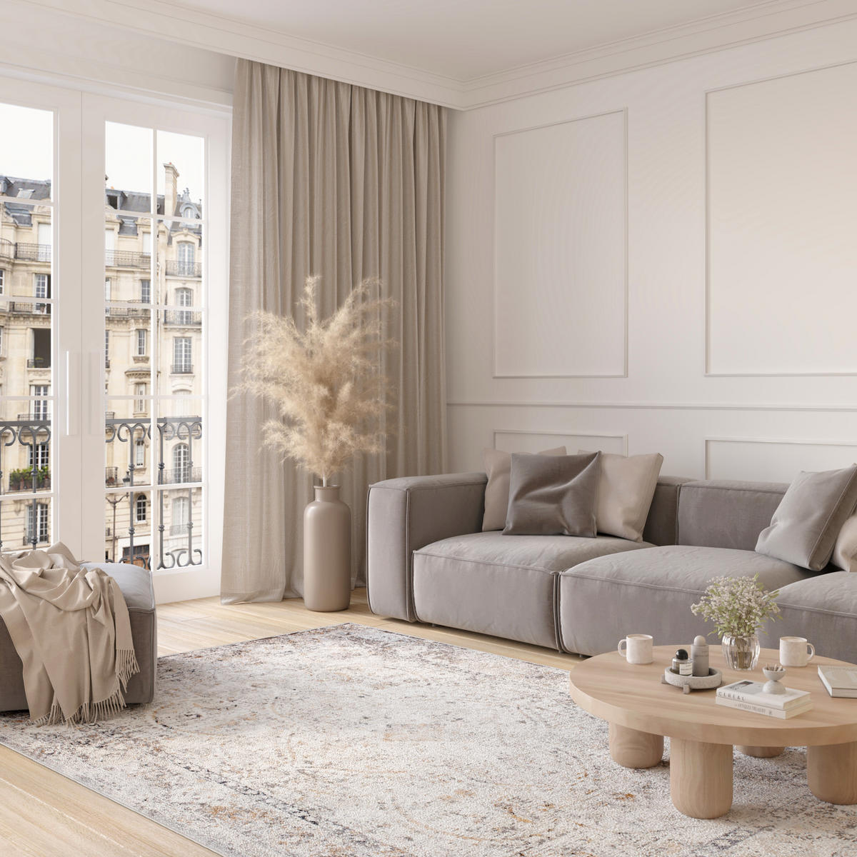 TEPPICH VALLEY Grau 240/300 cm - Grau, Textil (240/300cm) - Tapiso