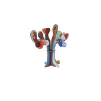 DEKOFIGUR Abstrakter Galaktis 3/11.5 cm - Multicolor, Wellpappe (3/11.5/11cm) - KUNSTLOFT