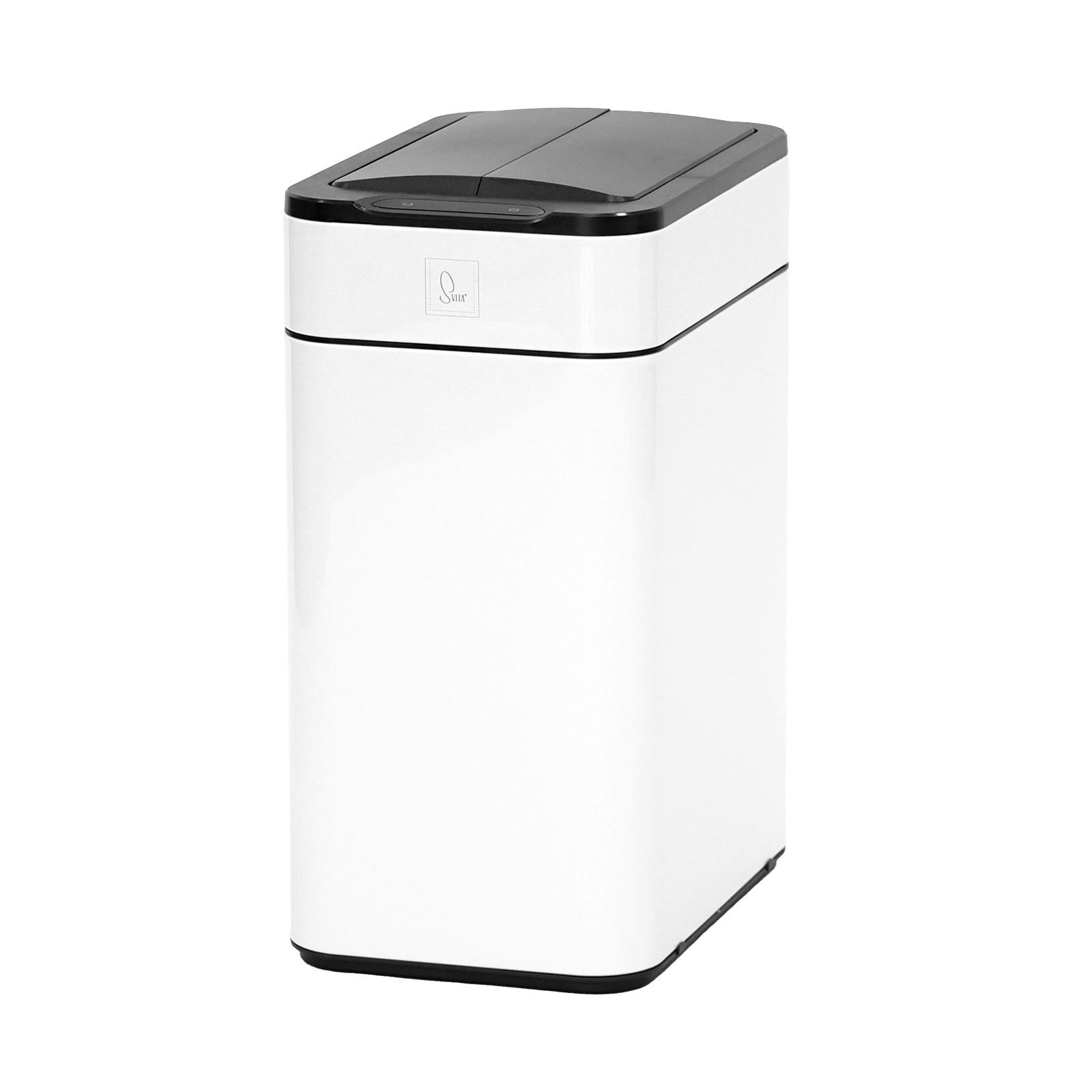 SENSORMÜLLEIMER SE50L Weiß - Weiß, Metall (27/54.5/40cm) - SVITA
