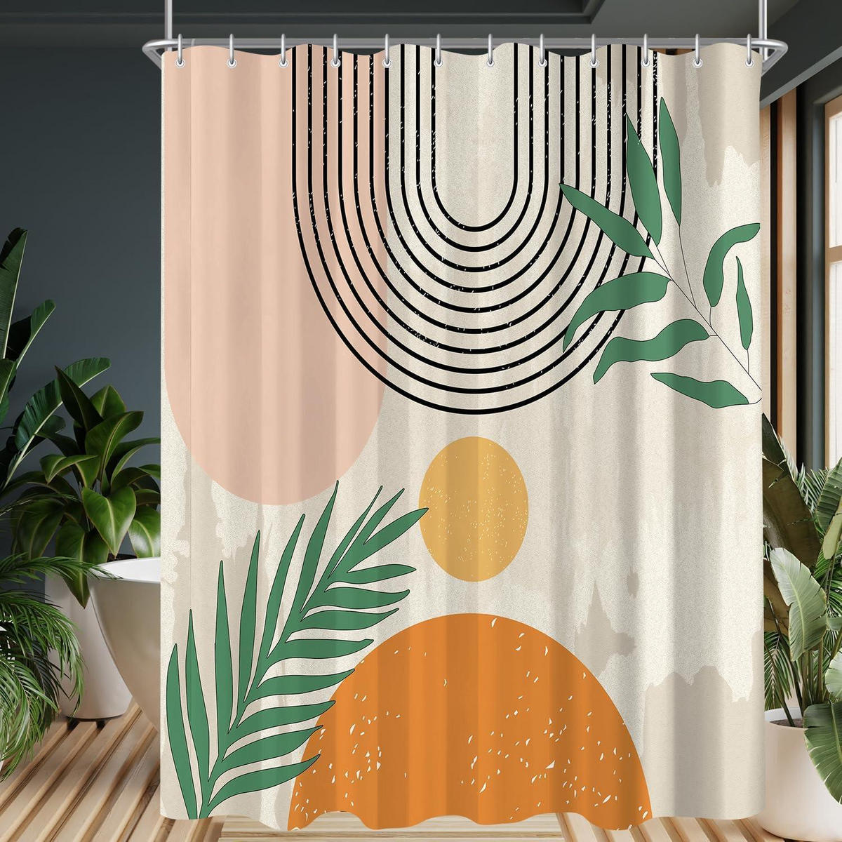 DUSCHVORHANG Boho Style 180 x 200 cm - Multicolor, Textil (180/200cm)