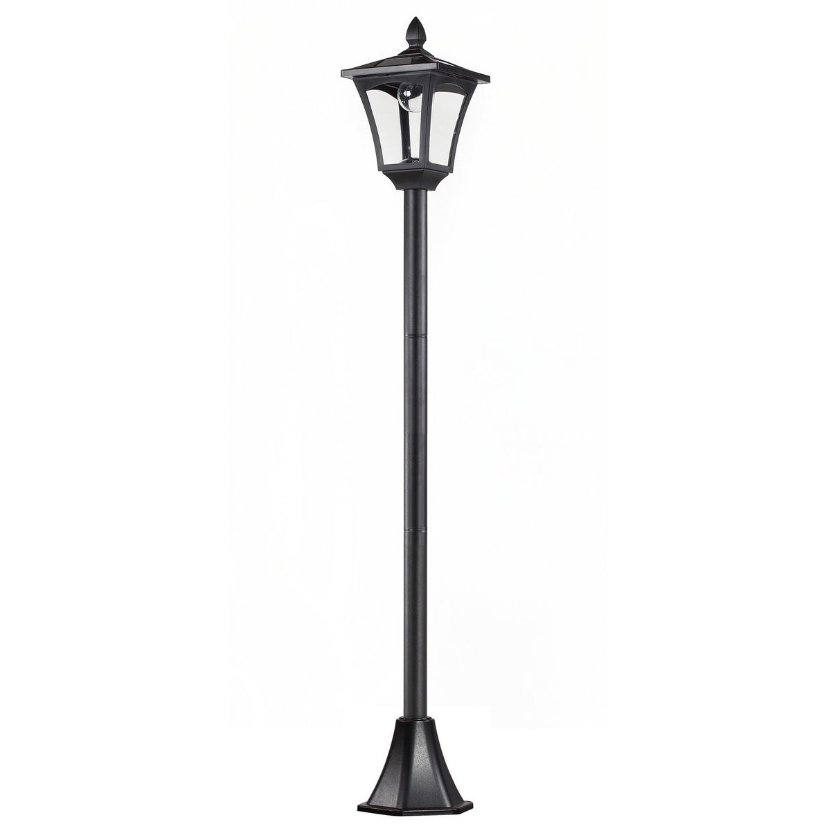 GARTENLATERNE, Schwarz, Edelstahl, Kunststoff - Schwarz, Metall (18/18/160cm) - Outsunny
