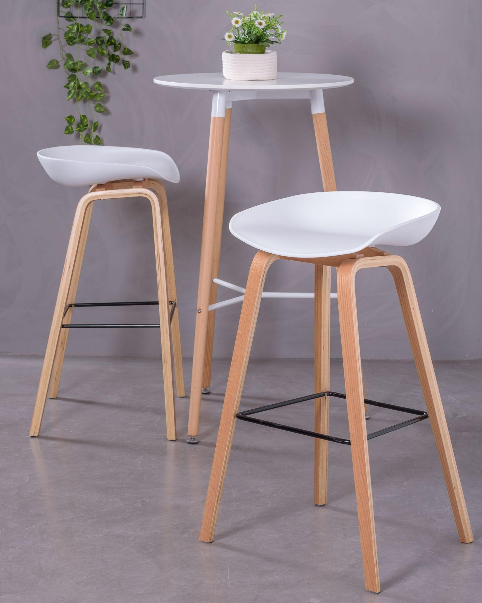 HOCKER Kunststoff Weiß - Weiß, Kunststoff (54/83/45cm) - Nest Dream