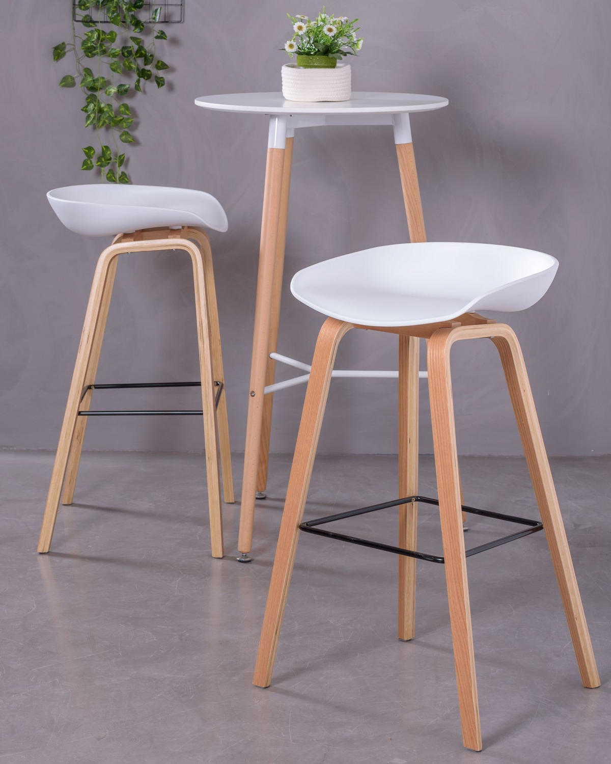 HOCKER Kunststoff Weiß - Weiß, Kunststoff (54/83/45cm) - Nest Dream