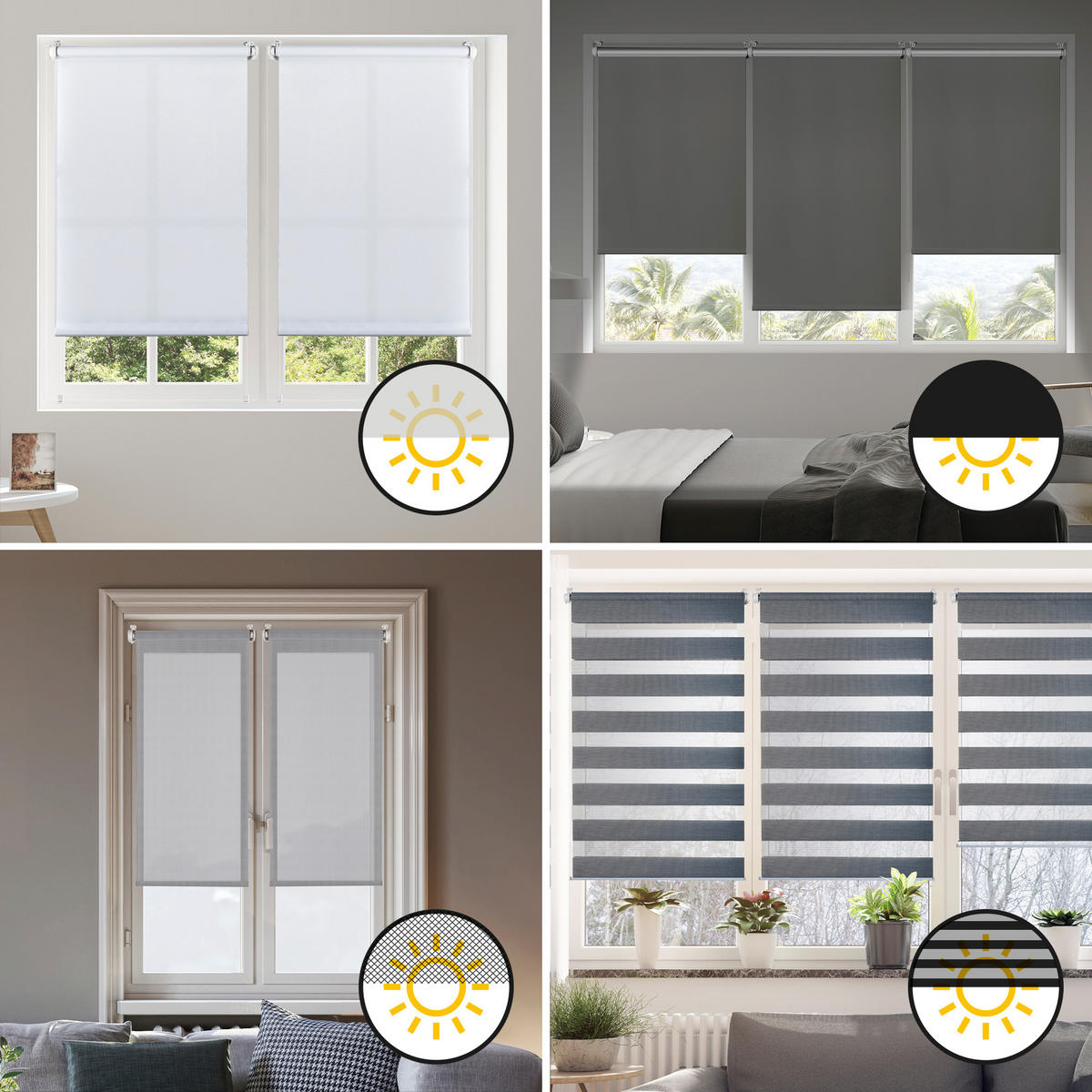 SCREEN-ROLLO without drilling 75X180 - Ecru, Kunststoff (75/180cm) - STORESDECO