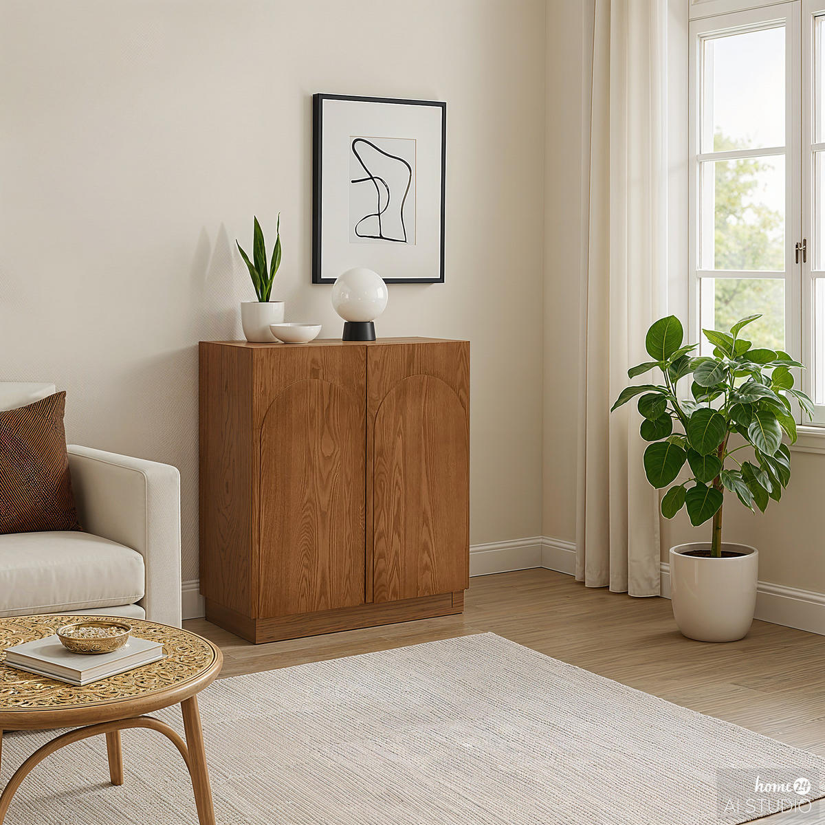 FURNIERTE KOMMODE - Walnussfarben, Holzwerkstoff (80/88/31cm) - home24