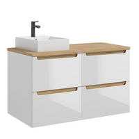 WASCHTISCH 120cm Livia Weiß - Weiß, Holzwerkstoff (120/62.5/46cm) - Petits-meubles