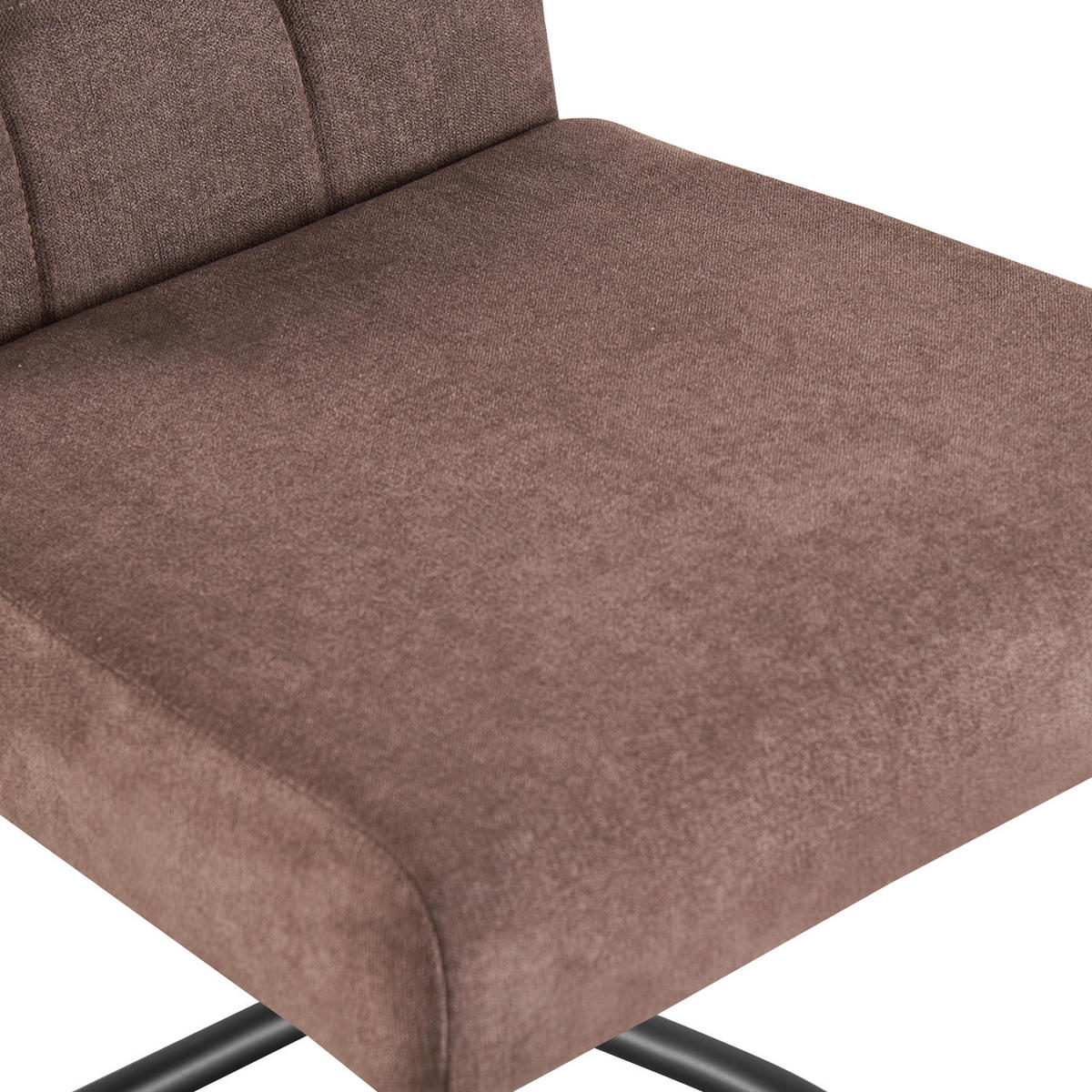 SCHWINGSTUHL SOFIA Cappuccino 2 Stück - Cappuccino, Textil/Metall (48/97/60cm) - B&D Home