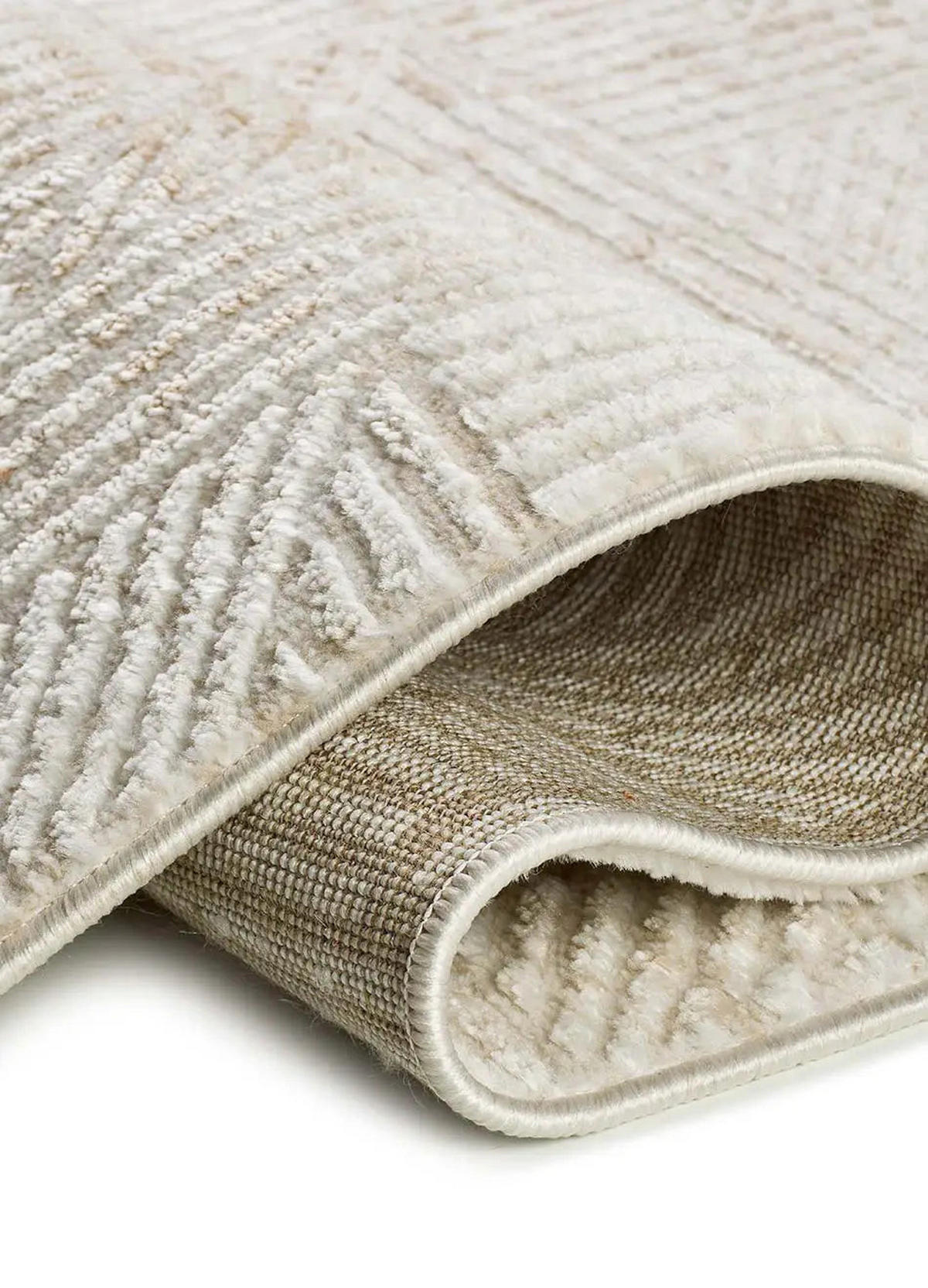 KURZFLORTEPPICH Beige / Kupfer Keops 192/290 cm - Rostfarben/Beige, Naturmaterialien/Textil (192/290cm) - Atticgo