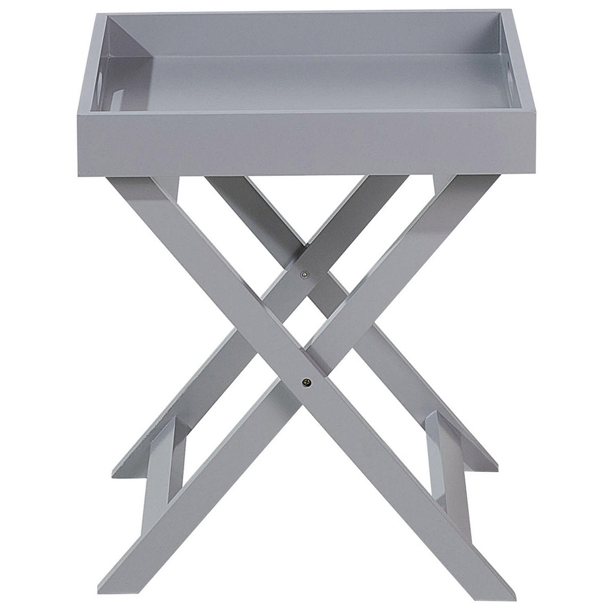 COUCHTISCH grau quadratisch 40/40 cm Chester - Grau, Holzwerkstoff (40/40/46cm) - Beliani