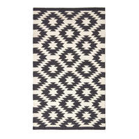 KELIM-TEPPICH Zürich handgewebt 90/150 cm - Schwarz, Textil (90/150cm) - Homescapes