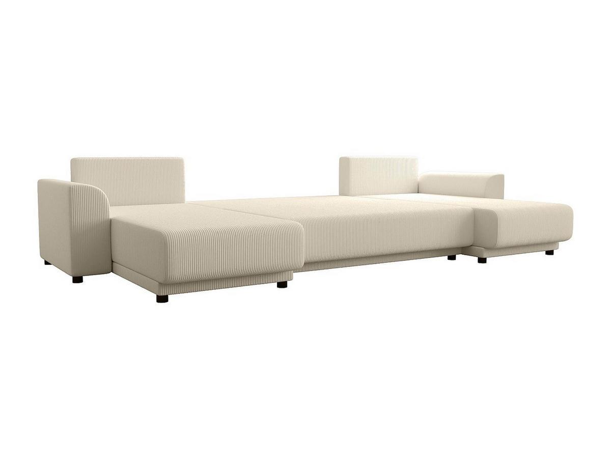 SCHLAFSOFA - 5 Personen - Samt, Stoff - Beige - - Beige, Textil (311/80/149cm) - Vente-Unique
