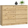 KOMMODE Eiche Artisan 138x40x99 cm - Eiche Artisan, Holzwerkstoff (138/99/40cm) - Akord