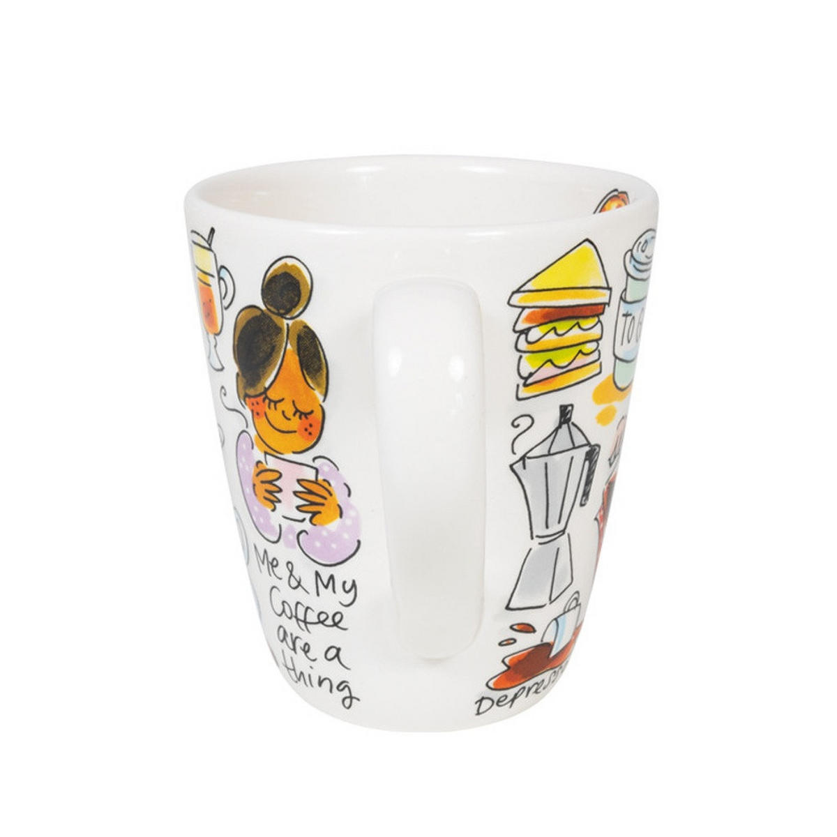 BECHER Kaffee in Bunt - 350 ml - Multicolor, Keramik (0.35L) - Blond Amsterdam