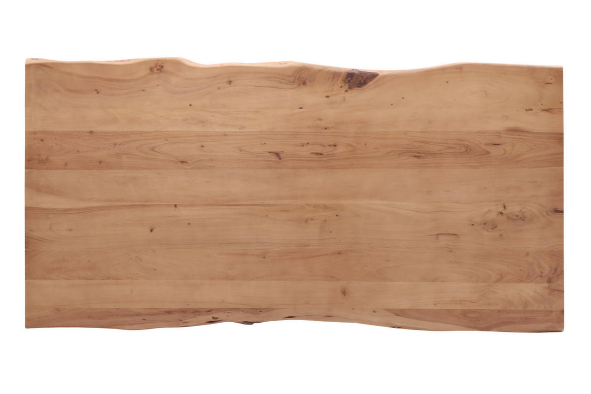 TISCHPLATTE NOAH - Beige/Naturfarben, Akazienholz/Holz (140/3/80cm) - SAM