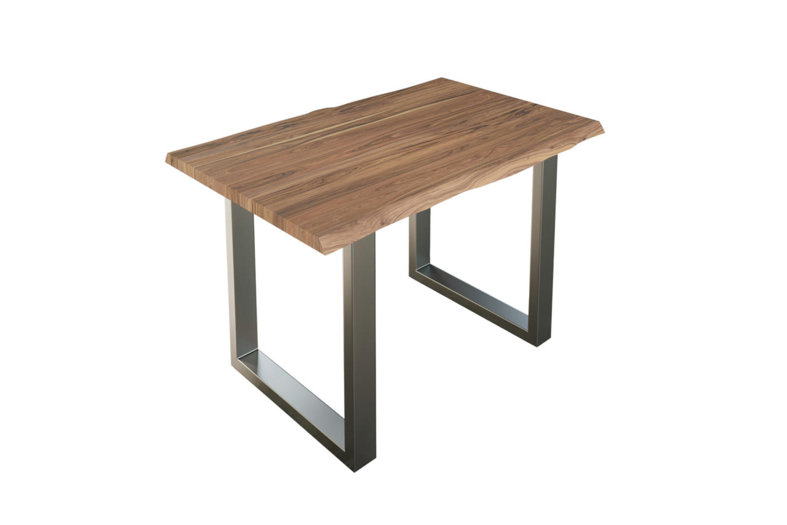 ESSTISCH LAUREN - Beige/Silberfarben, Holz/Metall (80/140/77cm) - SAM