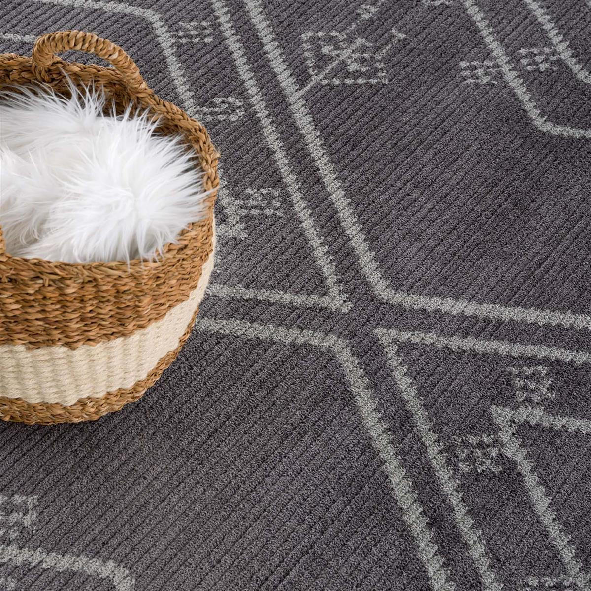 KURZFLOR-TEPPICH April 2291 Grau 140x200 cm - Grau, Textil (140/200cm) - carpet city