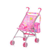 PUPPEN-ZUBEHÖR-SET Trixy rosa 3 in 1, Buggy, Hochstuhl, Tasche, Laufstall, faltbar, Zubehör-Set - Blau, Kunststoff (27/55/51cm) - Chipolino
