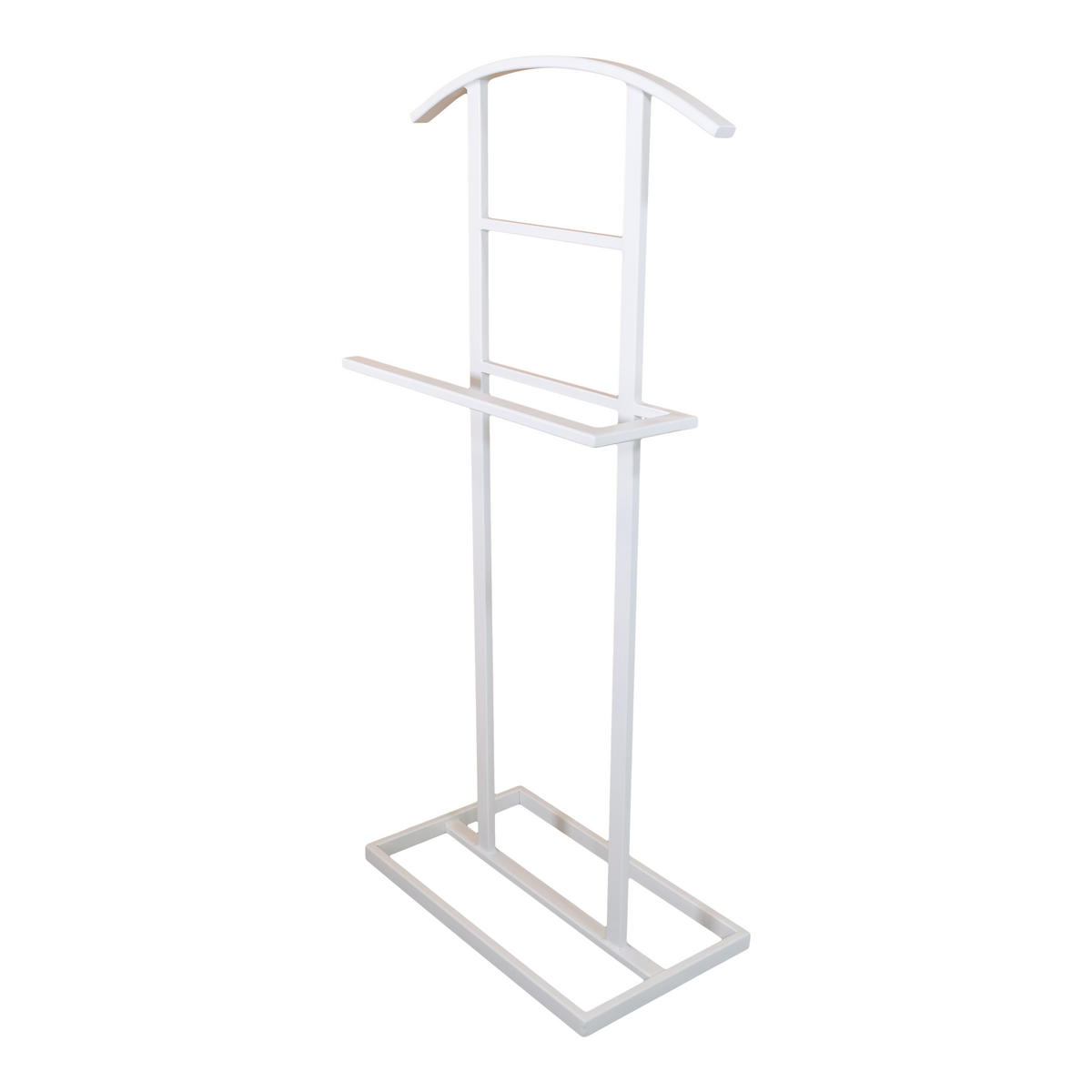 KLEIDERSTÄNDER Olivier Weiß - Weiß, Metall (45/100/26cm) - LOFT42
