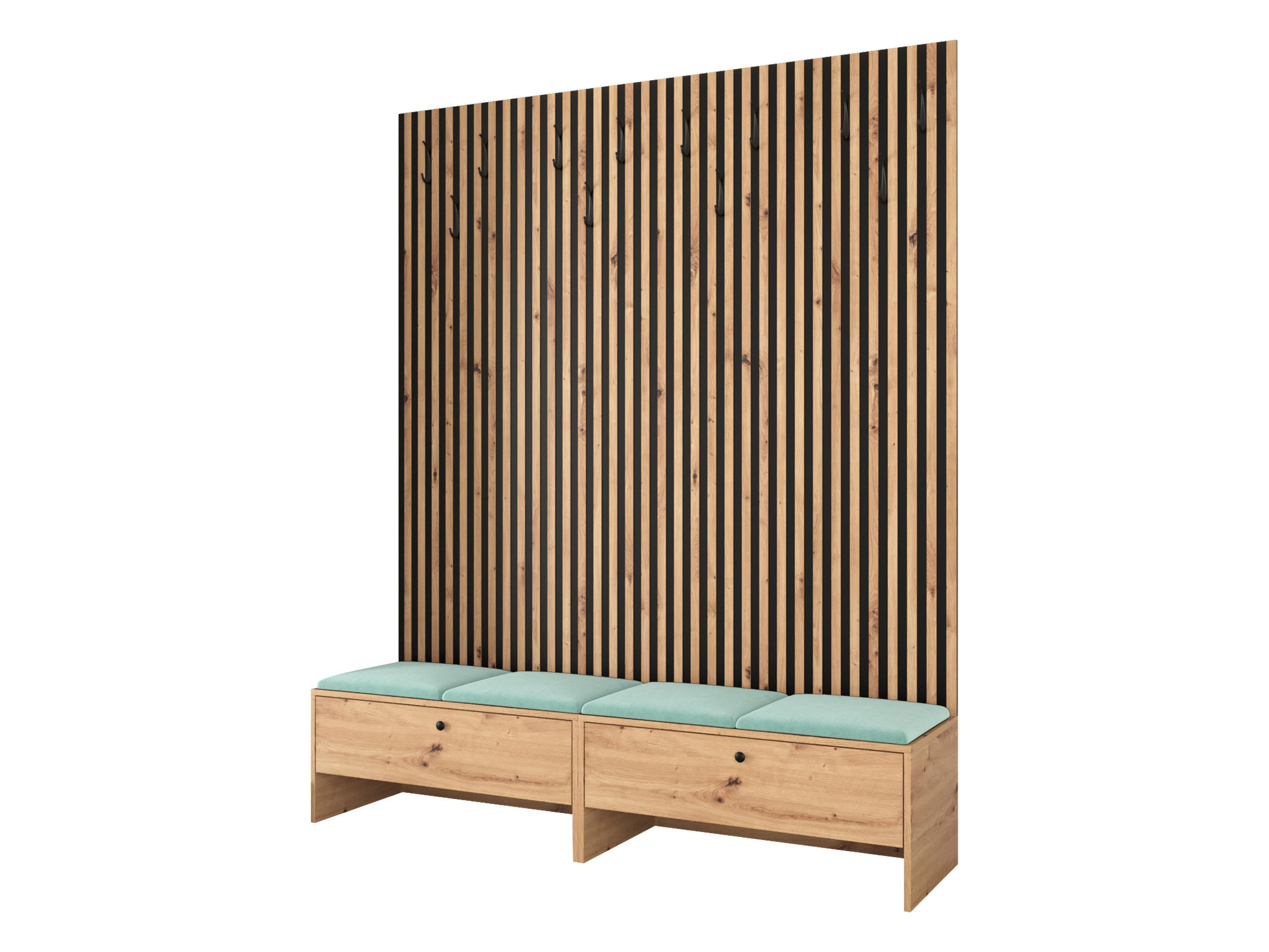 GARDEROBE Balma V - Hellgrün, Holzwerkstoff (170/206/44cm) - MIRJAN24