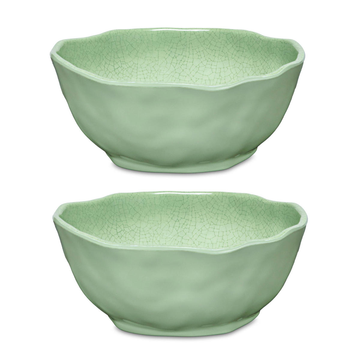 SCHÄLCHEN Ø 16 cm Atmosfera grün Set mit 2 Stück - Currygelb, Kunststoff (21/2/21cm)