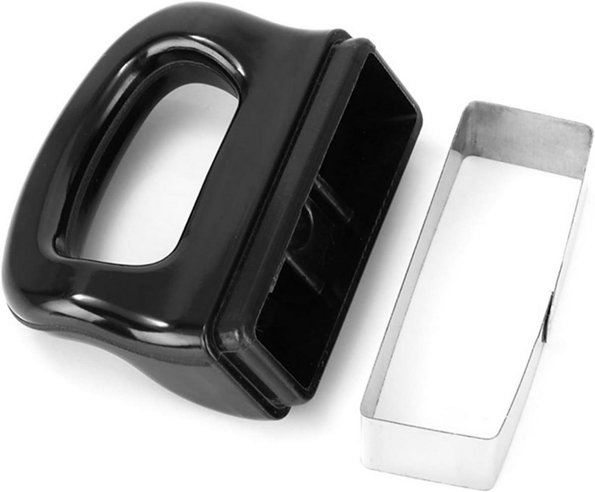 MÖBELGRIFF 2er-Set - Schwarz, Kunststoff (6.7/2/6.7cm)