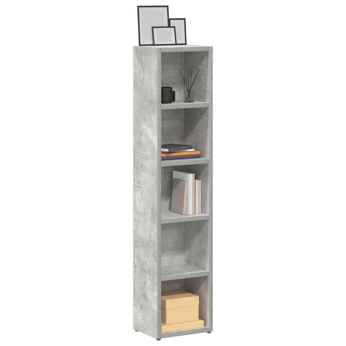 CD-REGALE 2Er Set Betongrau 21/16/93,5 Cm Holzwerkstoff - Grau, Holzwerkstoff (16/93.5/21cm) - vidaXL