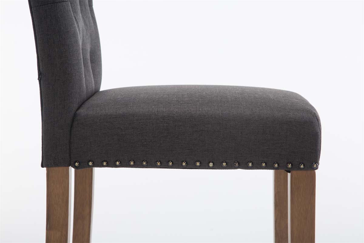 BARHOCKER Likel Stoff Dunkelgrau Braun - Dunkelgrau, Textil (42/113/57cm) - DELUKE