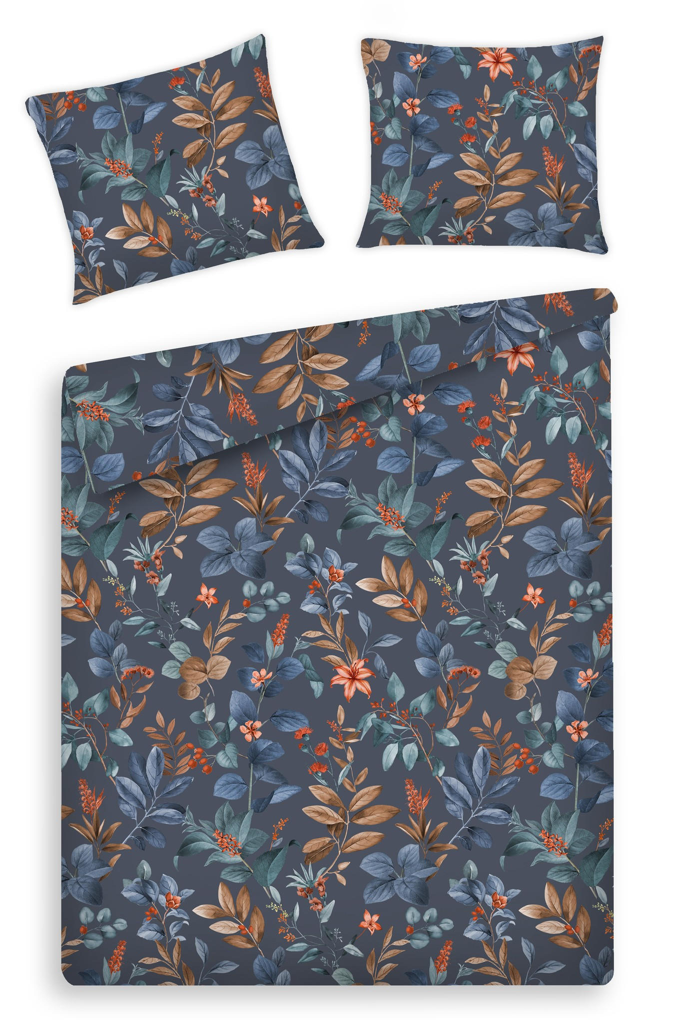 BETTWÄSCHE Feriosa - Dunkelblau, Textil (160/200cm) - home&you