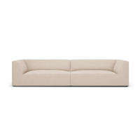 SOFA Ruby aus strukturiertem Stoff beige 4 Sitzplätze - Beige, Textil (302/69/93cm) - Micadoni
