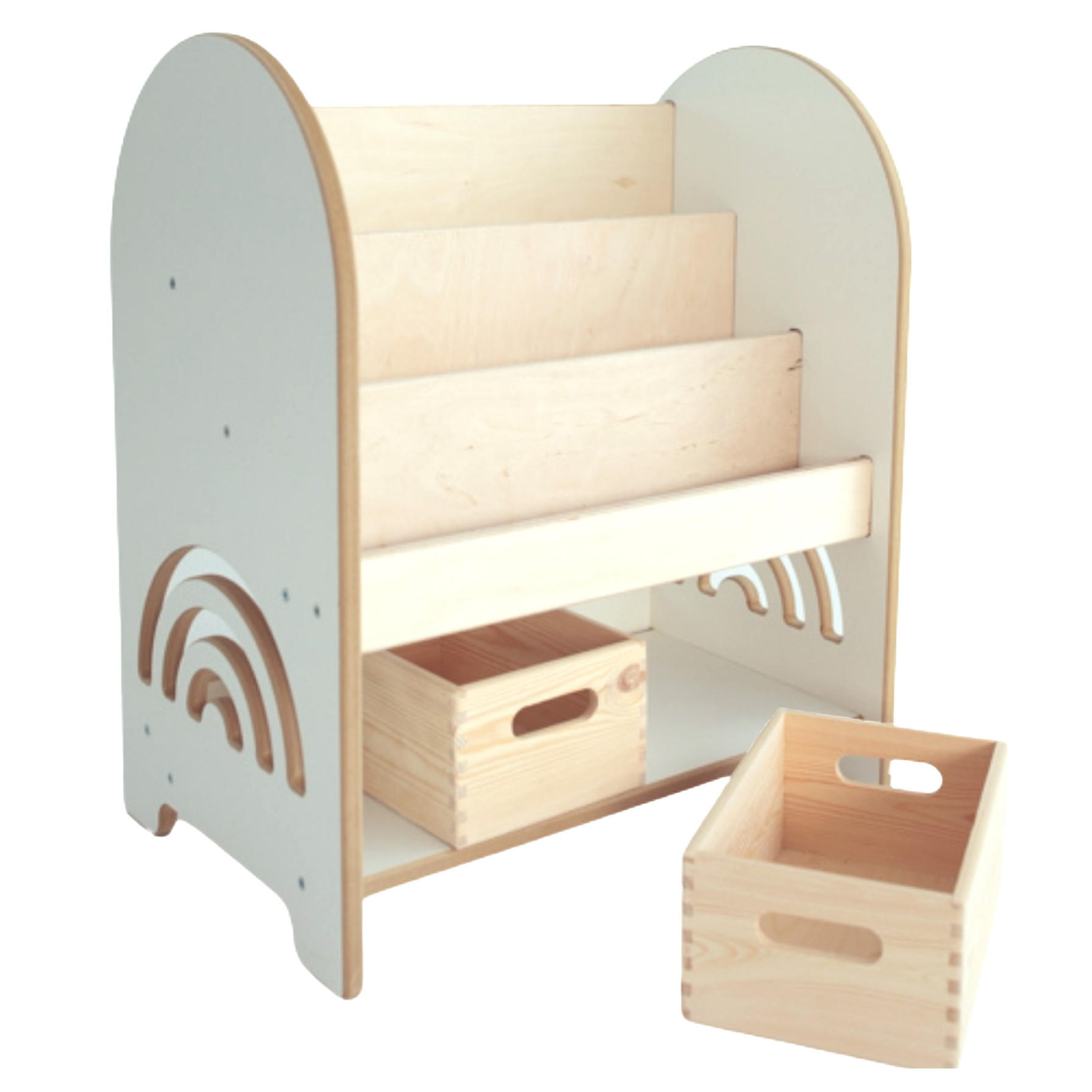 BÜCHERREGAL Montessori 40/70/60 - Naturfarben, Holzwerkstoff (40/70/60cm) - RAUMHIRSCH FURNITURE