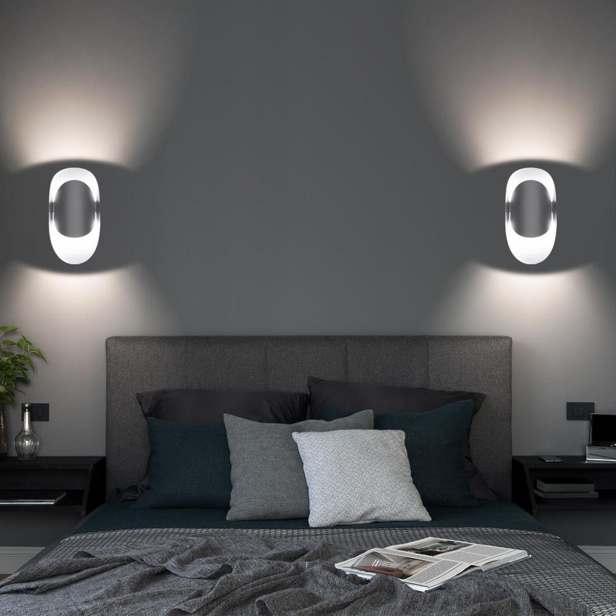 WANDELUCHE Stahl Weiß TEAR - Weiß, Metall (10/30/13cm)